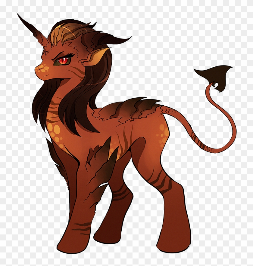 Lung's Pony - Demon Mlp Oc Clipart