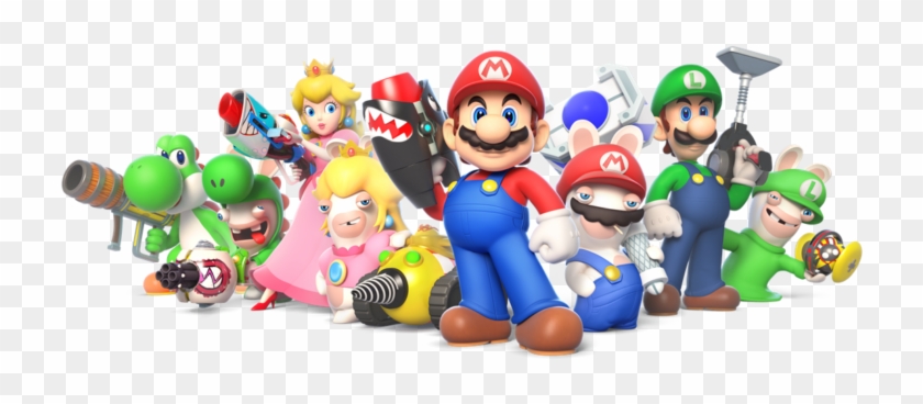 Mario Rabbids All Characters Clipart #4125180