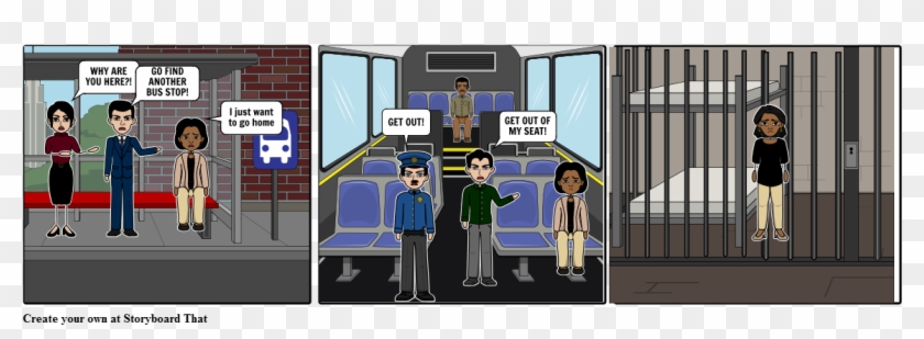 Rosa Parks - Cartoon Clipart