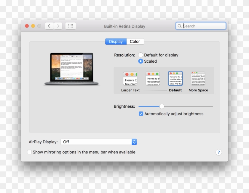 How To Change The Resolution On Your Mac - Macbook Pro 13 Clipart