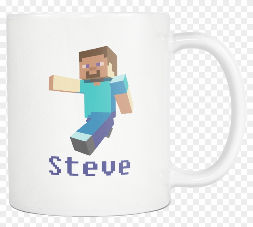 Minecraft Mug Steve,11oz White Ceramic Mug - Super Smash Bros Steve Clipart #4127185