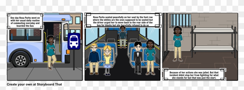 Rosa Parks - Cartoon Clipart