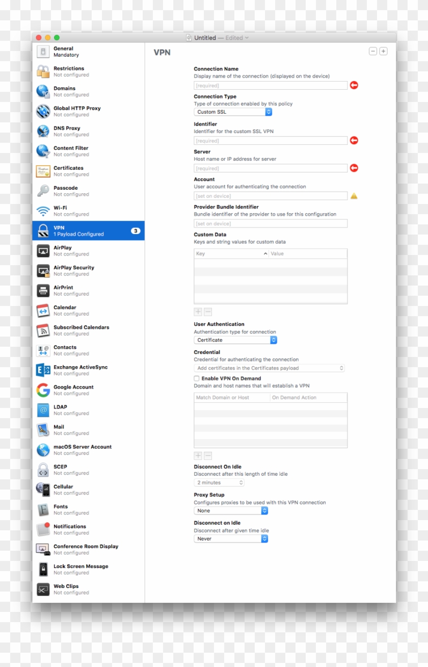 Apple Configurator 2 Vpn - Ios Per App Vpn Apple Configurator Clipart