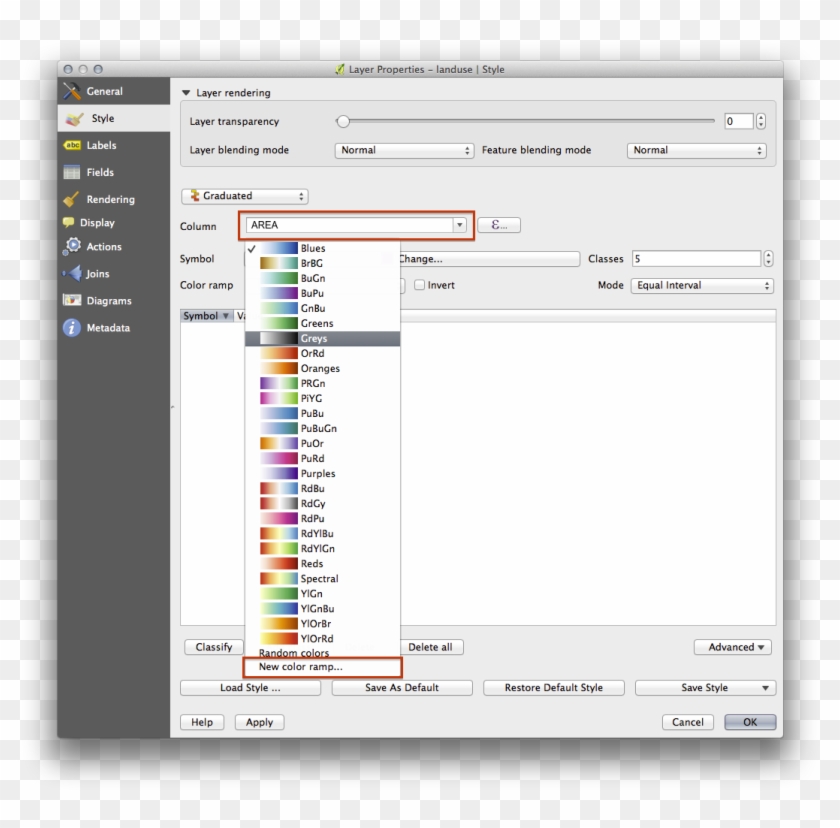 Images/area Gradient Select - Enable Symbol Levels Qgis Clipart #4127769