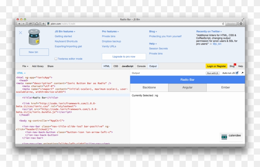 The Js Bin Robot On Twitter - Jsbin Clipart