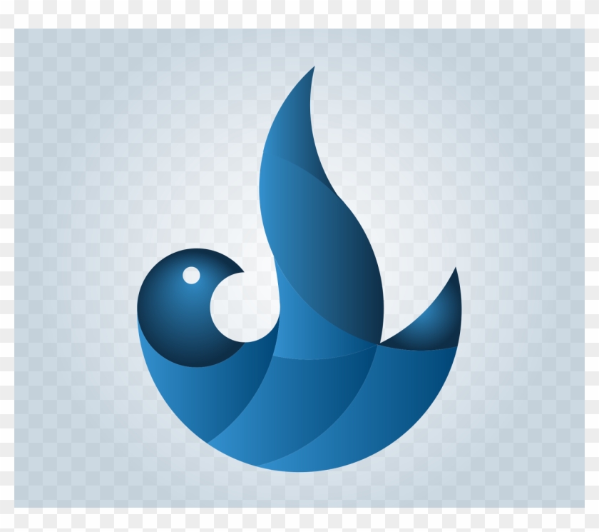 Bird Fall Twitter - Crescent Clipart #4128449
