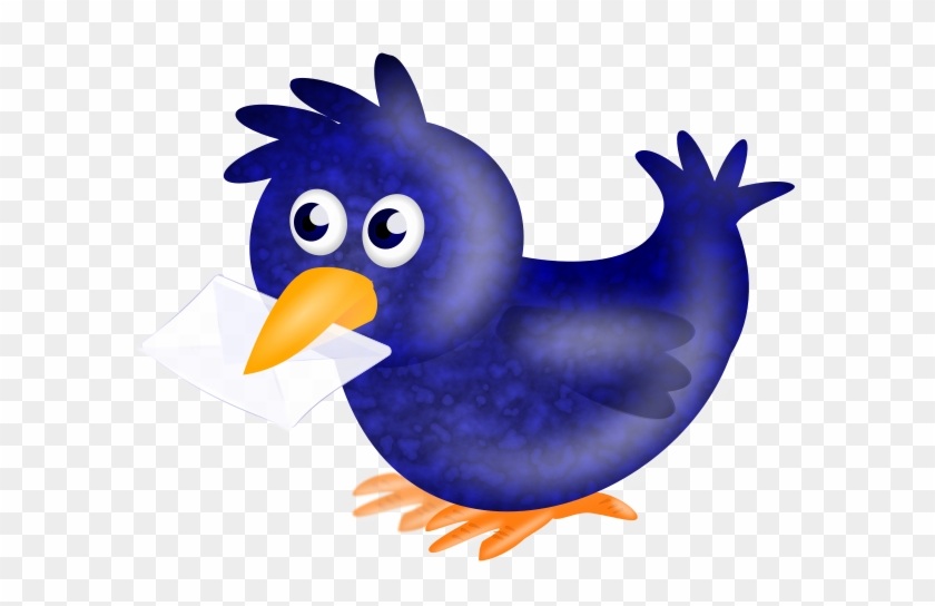 Decentralized Free New Bird - Burung Dara Biru Vektor Clipart #4128623