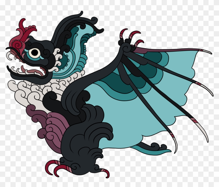Noh Soots' Noivern Pokemayan - Illustration Clipart
