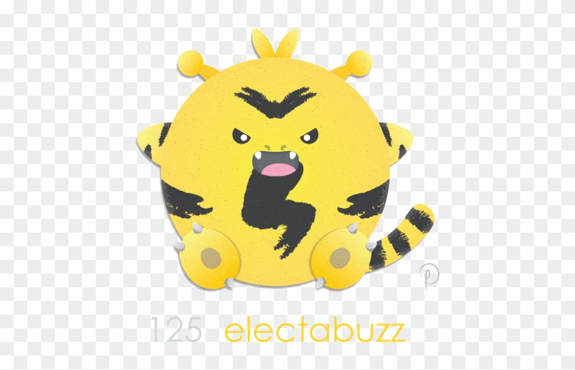 Electabuzz Remix This Fuzz Electric Goblin Cat Creature - Cartoon Clipart #4128851