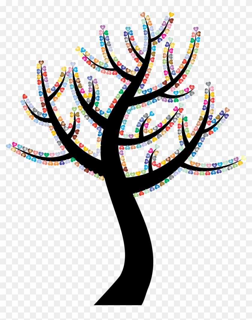 This Free Icons Png Design Of Colorful Valentine Hearts - Musical Tree Clipart Transparent Png #4129339