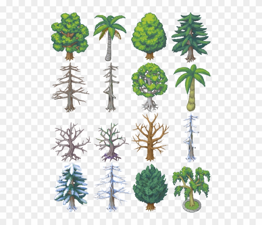 Ultra Simple Trees - Rpg Maker Xp Clipart