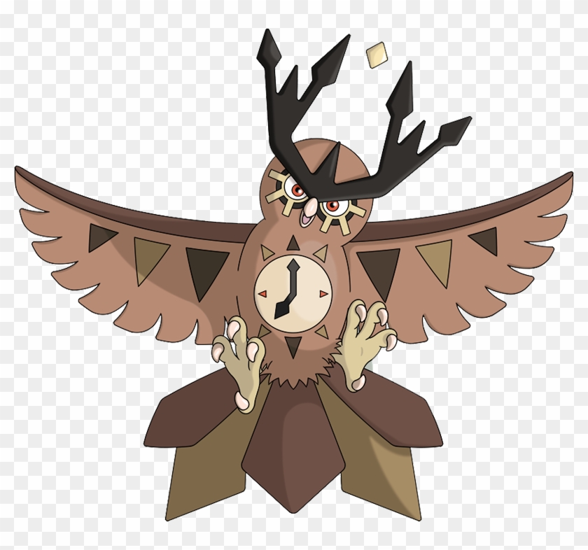 Pokemon 8163 Mega Noctowl Clock Pokedex - All Stages Of Hoot Hoot Pokemon Clipart #4130146