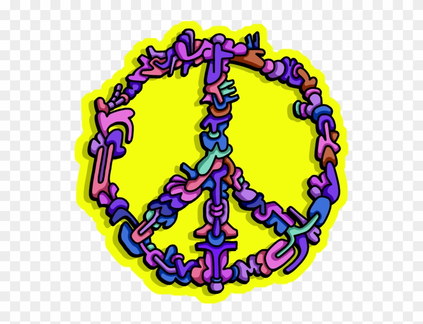 Submission "society6 Sticker Project" - Daisy Peace Sign Drawing Clipart #4130173