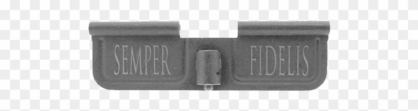 Picture Of Spikes Ejection Port Door W/ Semper Fidelis - Buckle Clipart