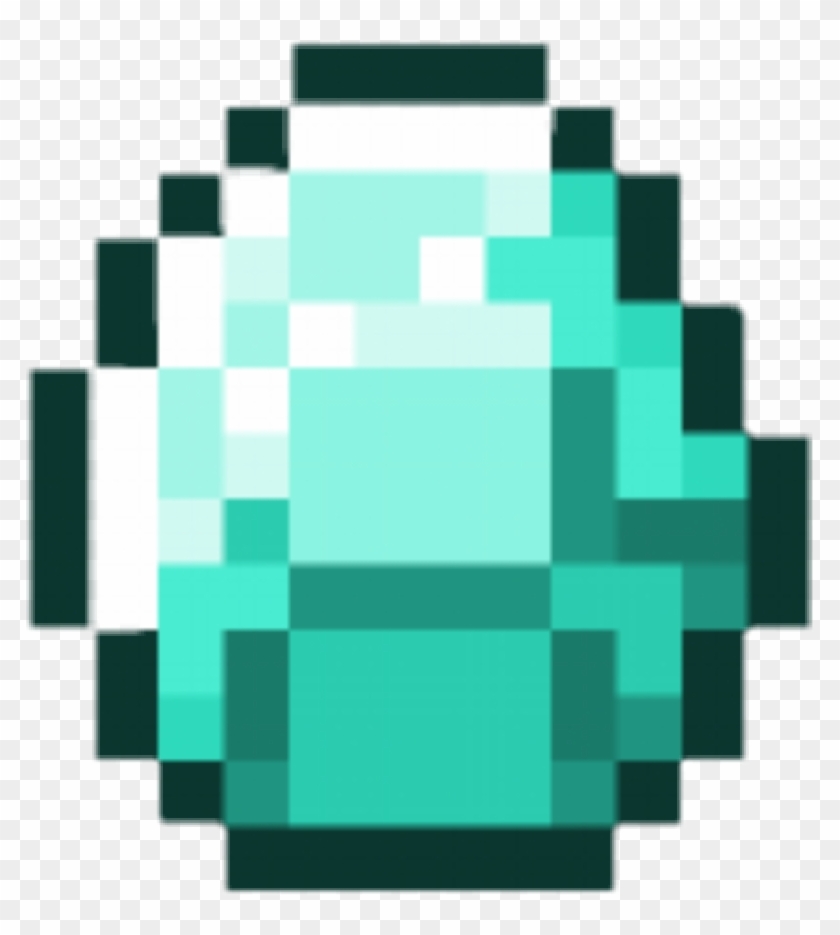 #diamond #item #minecraft #blue - Minecraft Diamond No Background Clipart #4131312