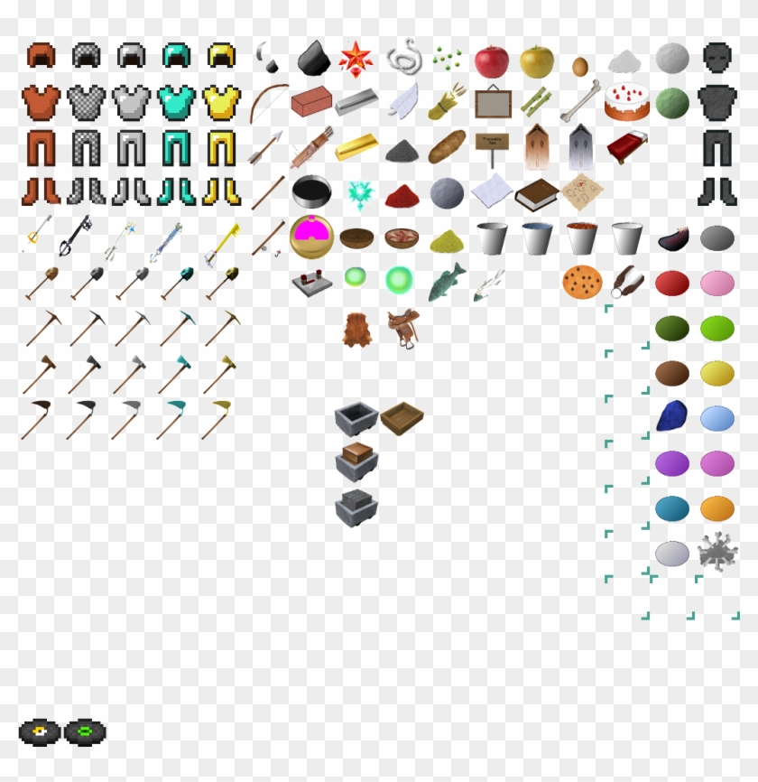 Here's My Items - Minecraft Texture Pack Items Clipart