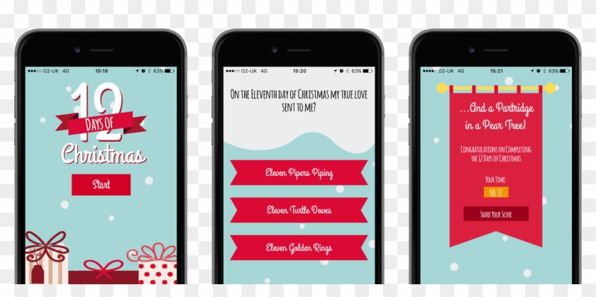Twelve Days Of Christmas App - Iphone Clipart #4131400