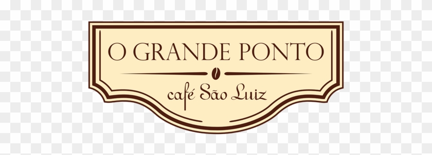 Logo Café São Luiz Com Moldura Perfil - Calligraphy Clipart #4132687