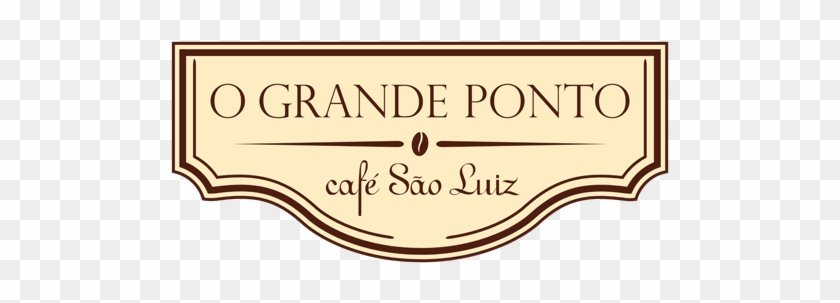 Logo Café São Luiz Com Moldura Perfil - Calligraphy Clipart