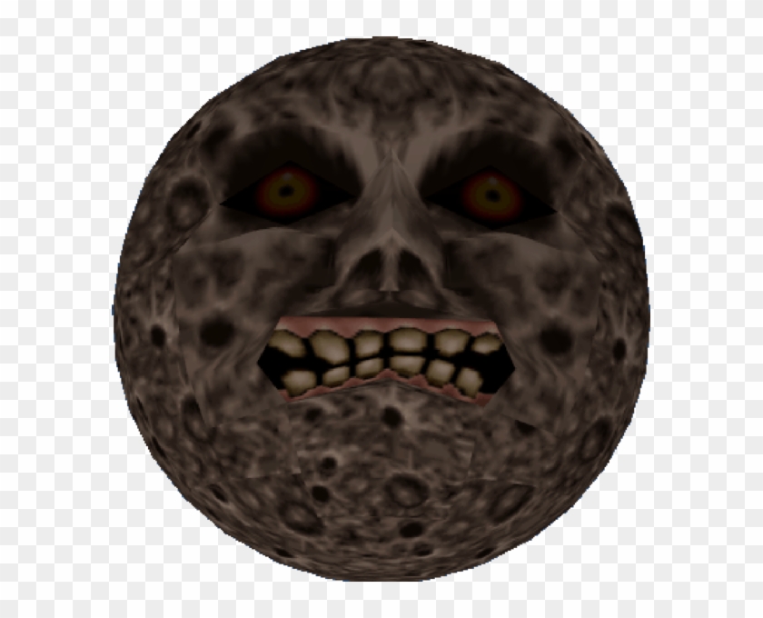 Scary Moon - Majora's Mask 4 Hours Remain Clipart #4133391