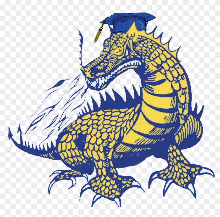 Jpg - Png - New Palestine High School Dragon Logo Clipart