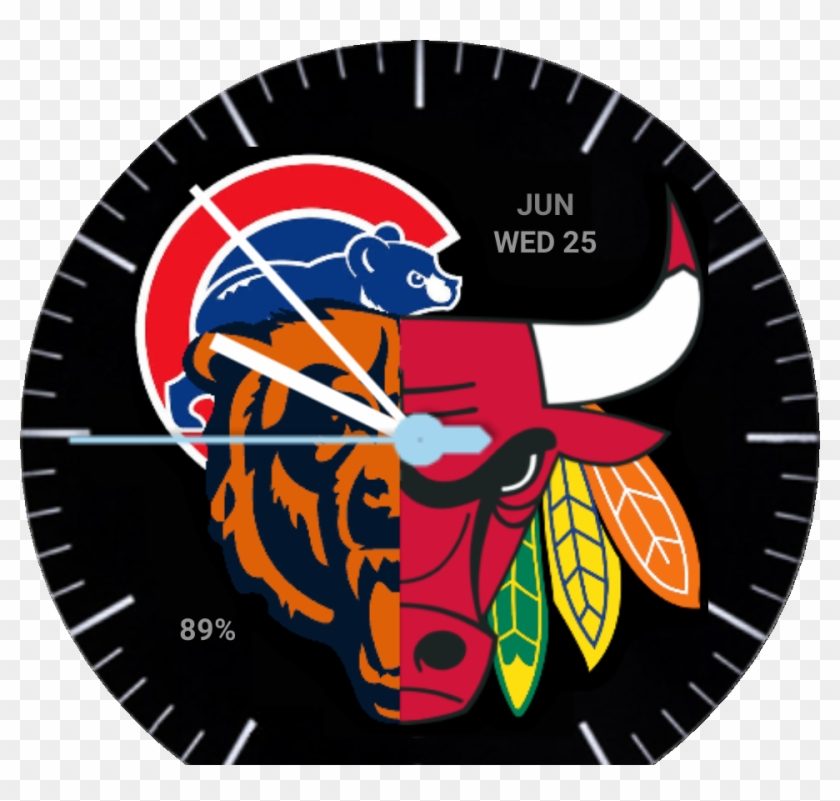 Chicago Sports Watch Face Preview Clipart #4133800