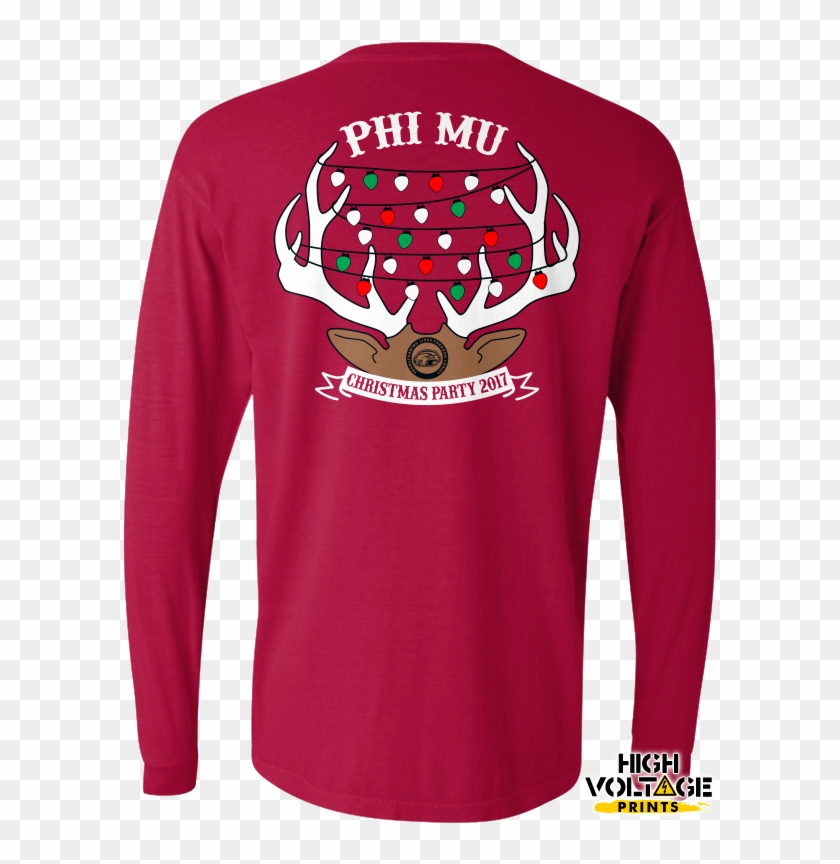 Phi Mu's Christmas Party - Long-sleeved T-shirt Clipart