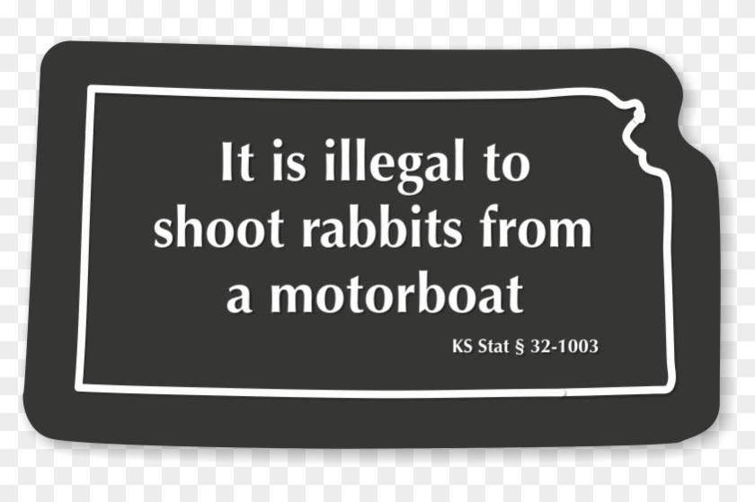 Kansas Rabbits Safety Novelty Law Sign - Wifi Albania Clipart #4134057