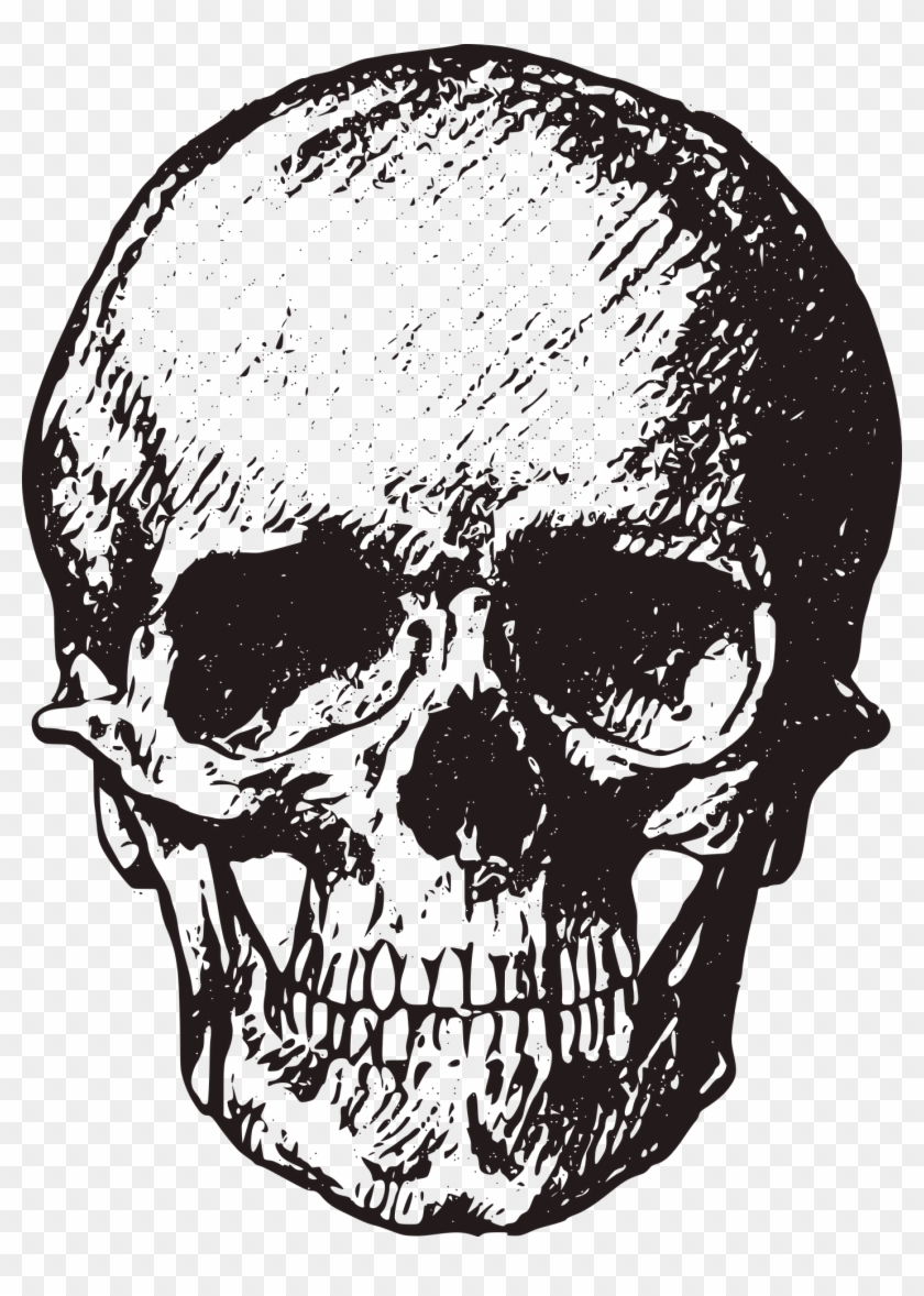 Clipart Black And White Download Compelling A Lover - Royalty Free Transparent Skull - Png Download