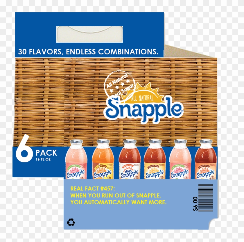 Snapple Diet Blend Tea - Plastic Bottle Clipart #4134325