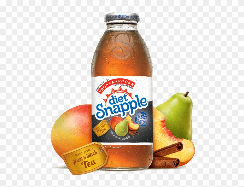 Mango, Pear, Papaya, And Cinnamon Flavors - Snapple Diet Trop A Rocka Tea Clipart