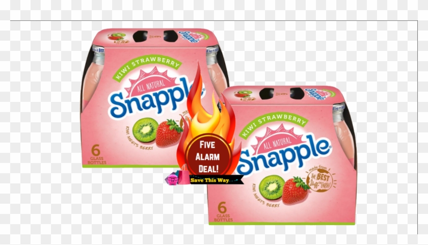 Kiwi Strawberry Snapple 6 Pks $1 - Strawberry Clipart #4134754