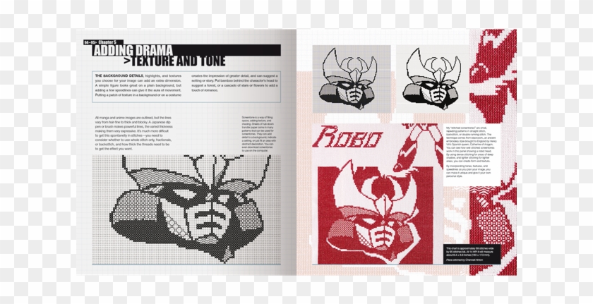 Manga Cross-stitch - Illustration Clipart #4134958