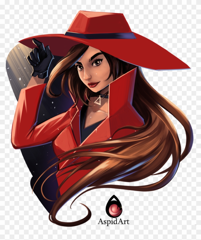 Carmen Sandiego By Aspidart - Carmen Sandiego Png Clipart