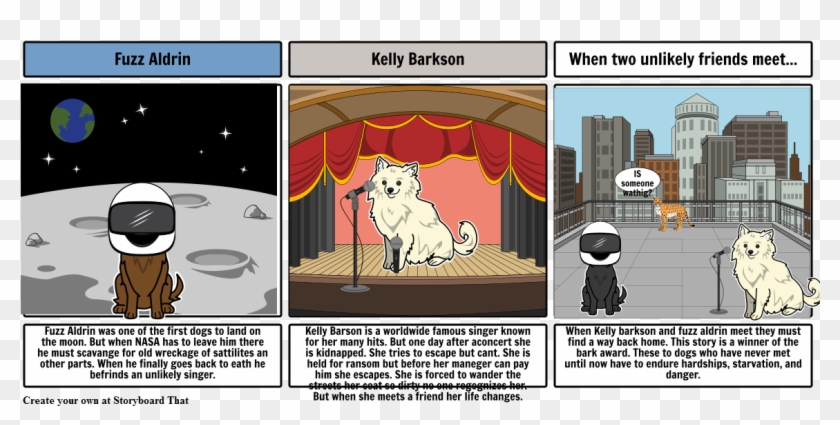 Kelly Barkson And Fuzz Arldrin - Cartoon Clipart #4136885