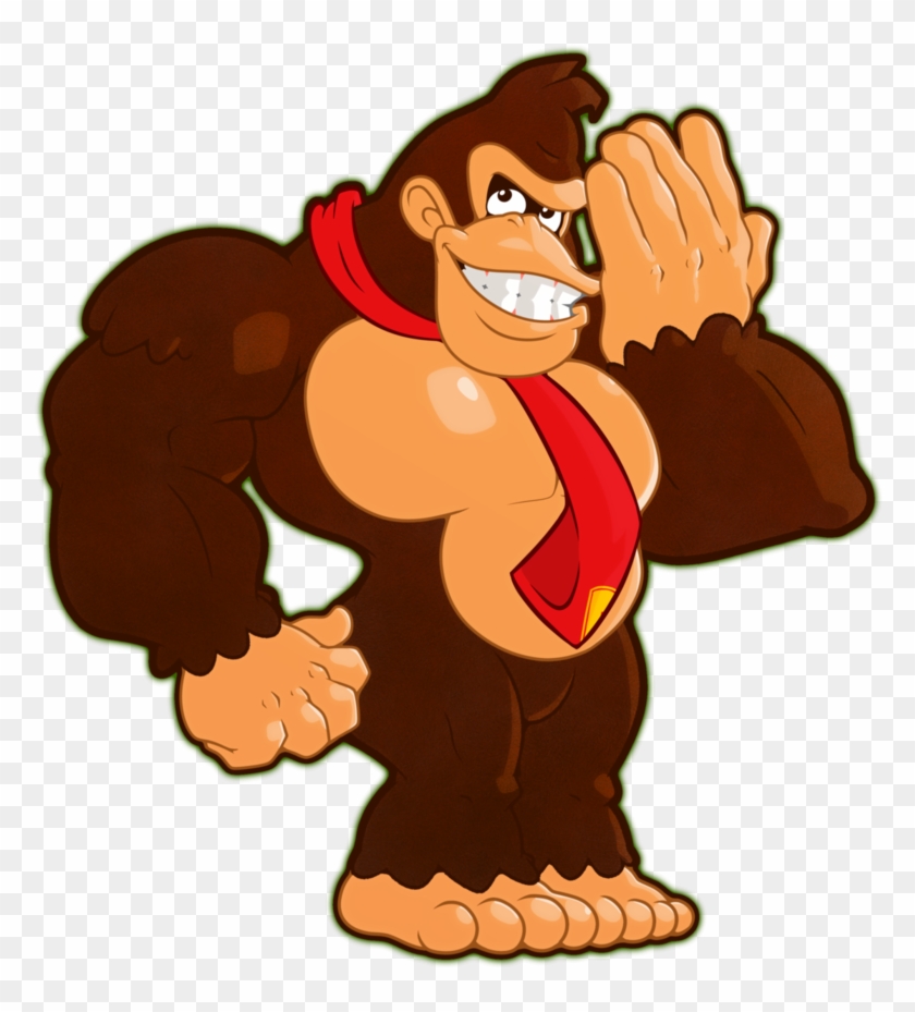 Donkey Kong - Donkey Kong Muscle Clipart #4136988