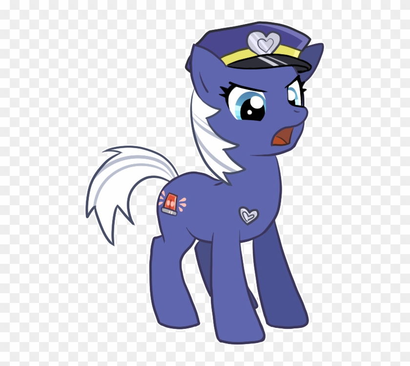 Blue Fuzz, Police, Police Pony, Safe - My Little Pony Officer Clipart #4137061