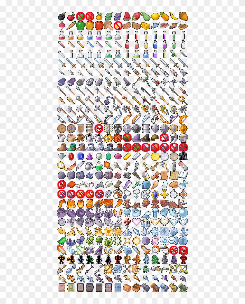 [ Img] - Pixel Art Icons Rpg Clipart