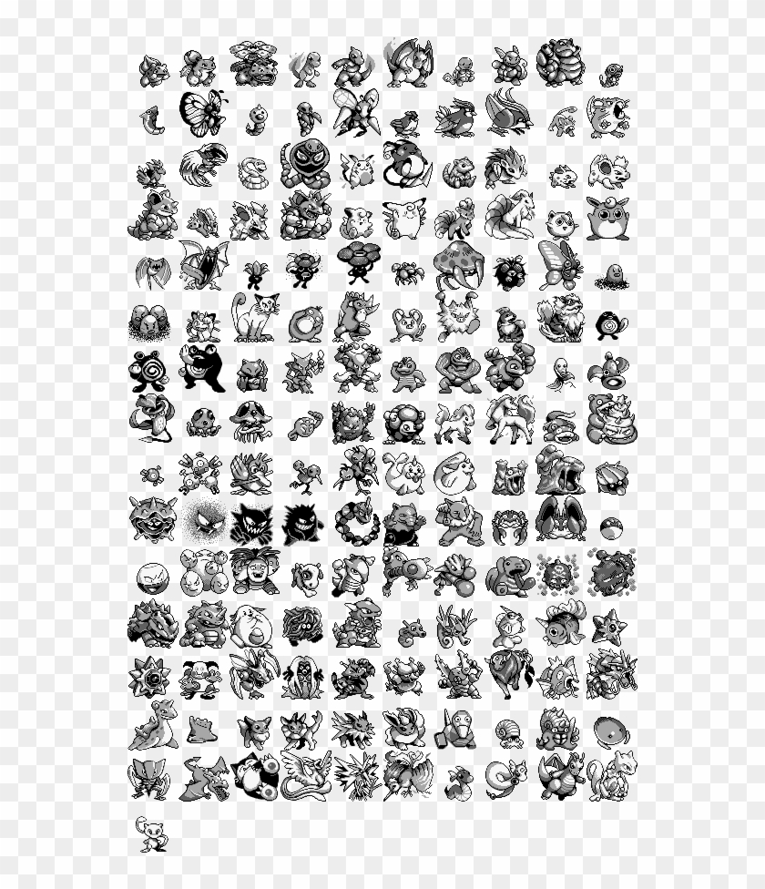 All Original Pokemon Sprites - Pokemon Red All Pokemon Sprites Clipart #4137534