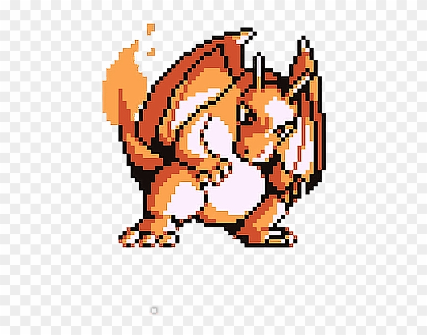 #pokemon #charizard #red #cute #videogames #sprite - Pokemon Red Blue Charizard Clipart #4137644