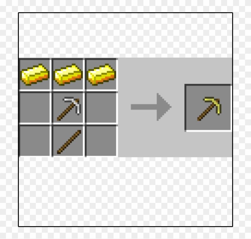 Tomeupgraderecipes - Minecraft Iron Pickaxe Crafting Clipart #4138132