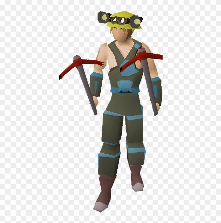 Dragon Pickaxe Osrs - Wielding Dragon Pickaxe Osrs Clipart #4138277