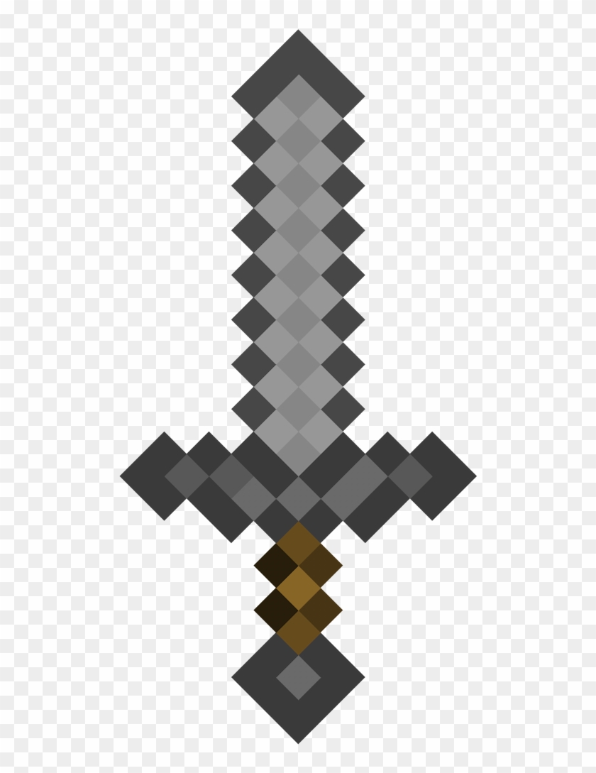 Stone Sword - Minecraft Sword Clipart