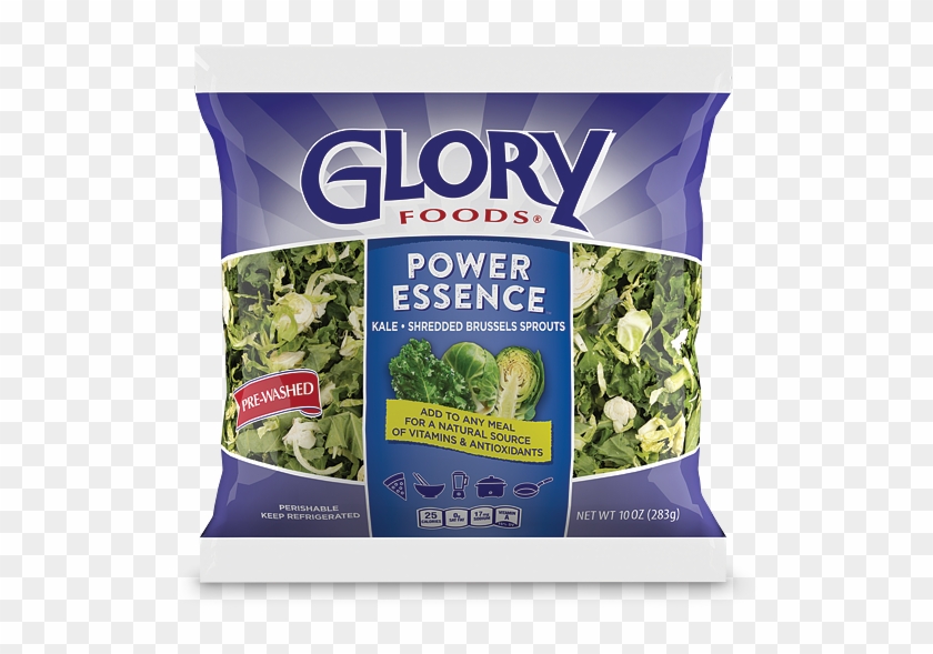 Fresh Kale And Shredded Brussels Sprouts - Glory Collard Greens In Bag Clipart
