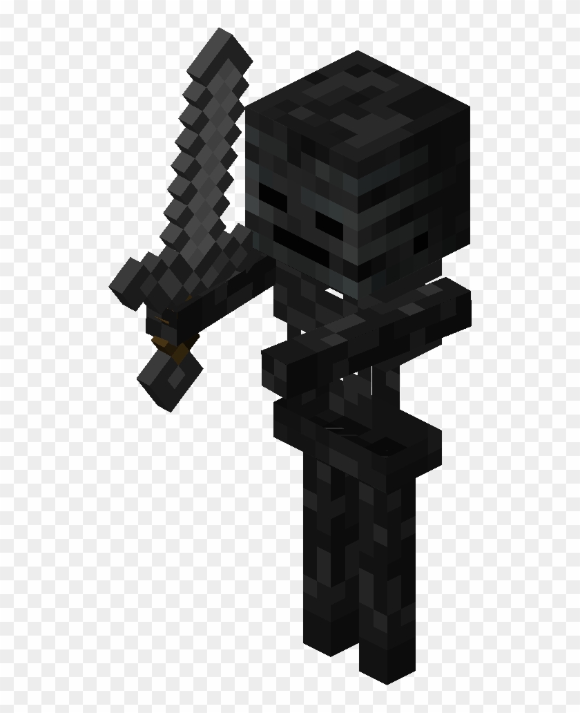 Wither Skeleton - Minecraft Mobs Skeleton Clipart #4138811