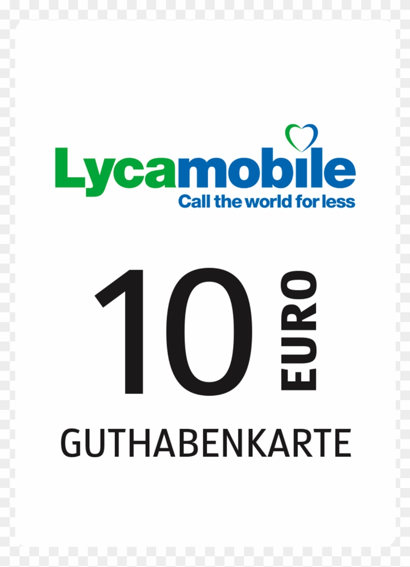 Lycamobile Guthabenkarte 10 € Von Aldi Nord - Lyca Mobile Clipart