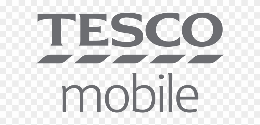 Tesco Mobile Logo White Clipart