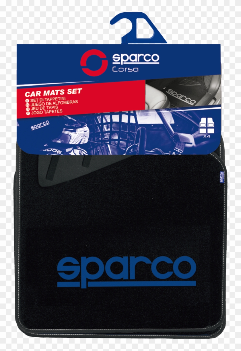 Σετ Μοκέτες Μαύρο Με Μπλε Logo Sparco - Sparco Clipart