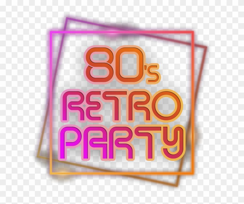 80's Retro Party Logo Clipart #4143270