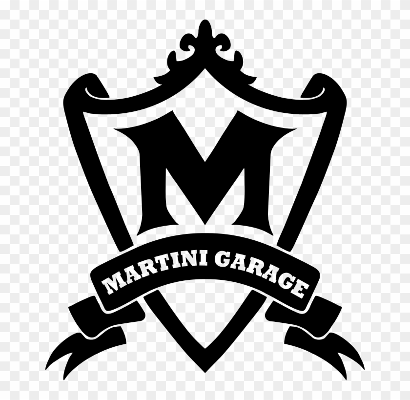 Martini Garage - Emblem Clipart #4143433